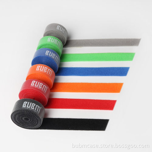 BUBM 6 pcs reusable rainbow cable ties wire ties to organzier cord rainbow color
